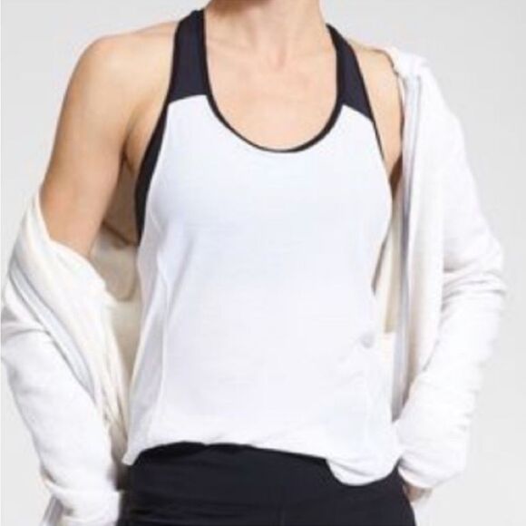 Athleta Hullabraloo Support Top in White and Black! - Picture 4 of 12